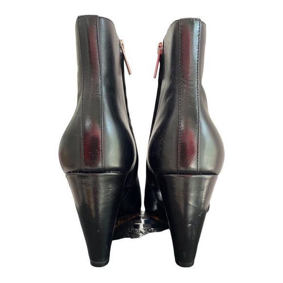 Vince Camuto Black Wedge Ankle Boots 9.5 Medium Width NWT - Picture 7 of 15